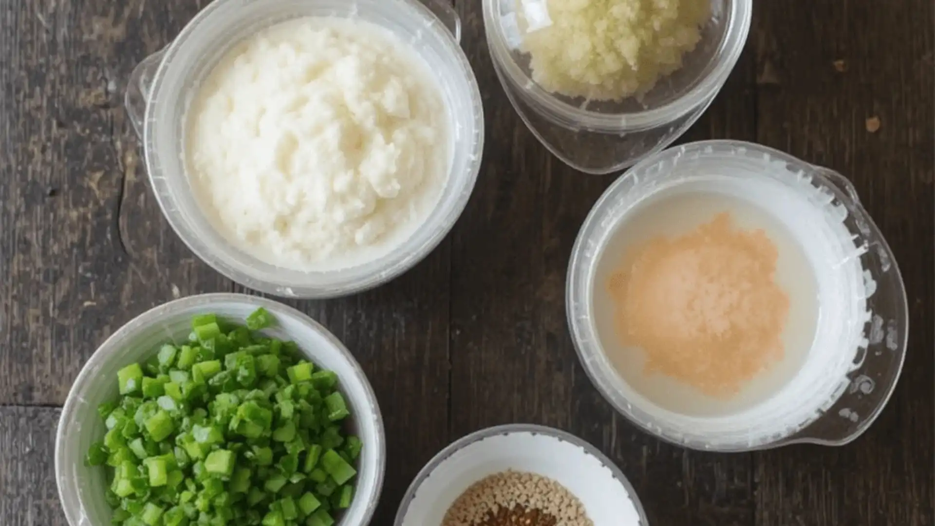 Prepared Ingredients for a Crab Brûlée Recipe